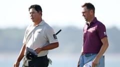 Golfers Si Woo Kim and Justin Thomas